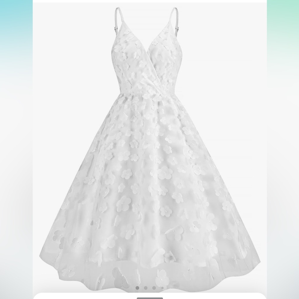Brand New 3D Flower Swing Dress